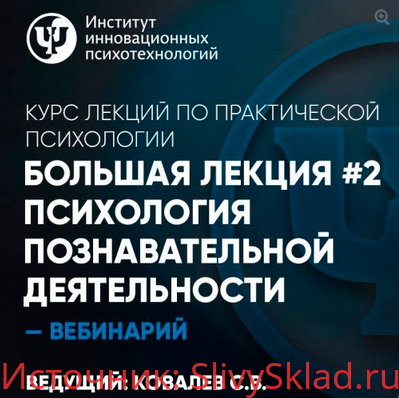 Картинка [Практическая психология] Большая лекция #2. Психология познавательной деятельности [Сергей Ковалев]