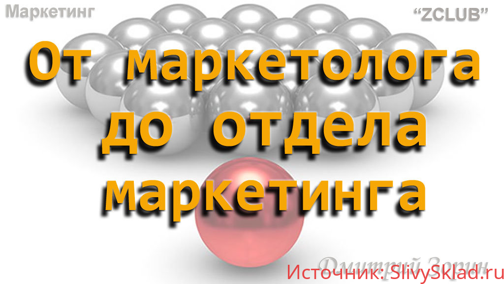 Картинка [Дмитрий Зорин] Маркетинг #9. От маркетолога до отдела маркетинга (2019)