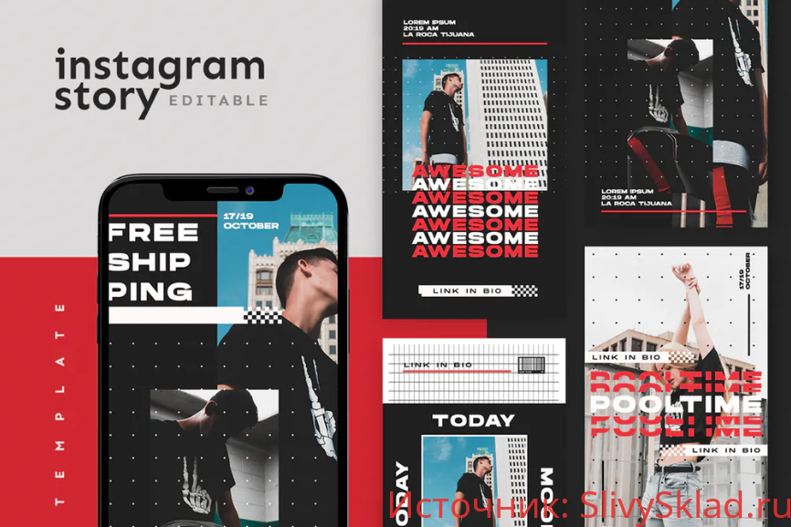 Картинка [Elements.Envato] Шаблон историй для instagram