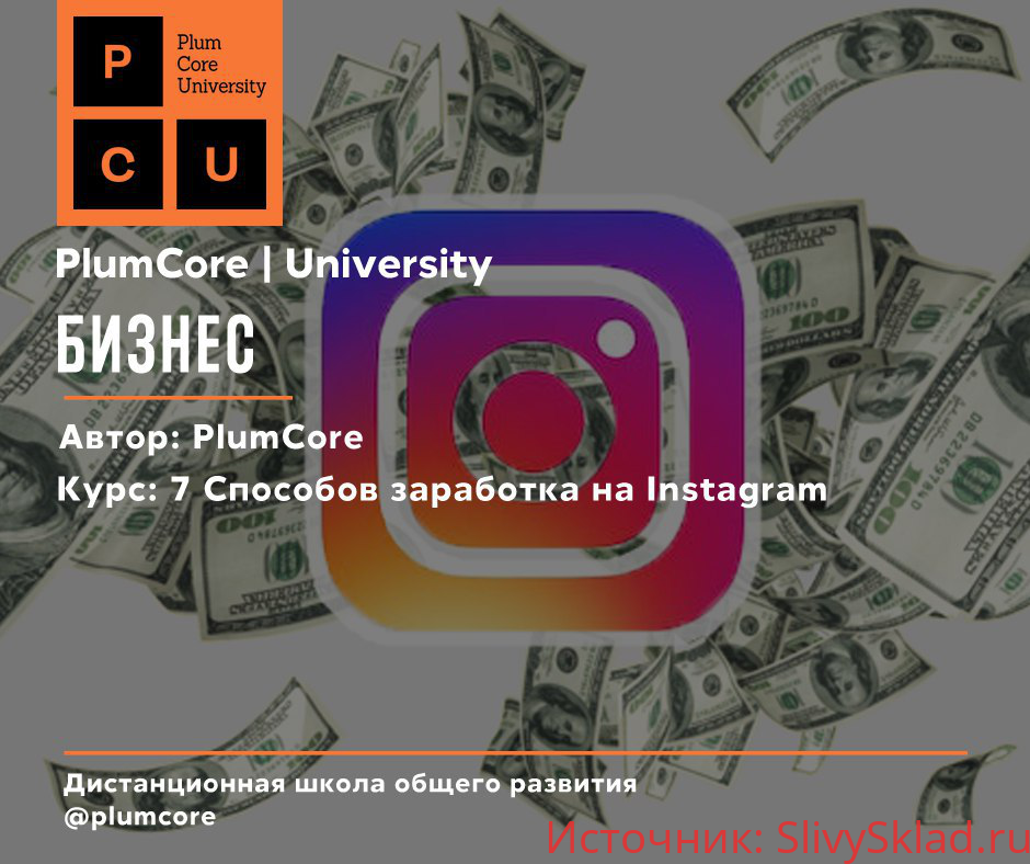 Картинка [PlumCore] 7 способов заработка в Instagram