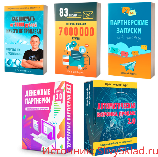 Картинка [Евгений Вергус, Дмитрий Воробьев] Комплект для заработка на партнерках (2019)