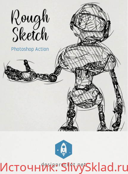 Картинка Rough Sketch Photoshop Action - Graphicriver (2019)