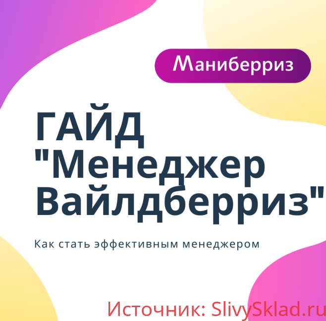 Картинка [Анастасия Павлова] Маниберриз: Гайд «Менеджер Вайлдберриз»