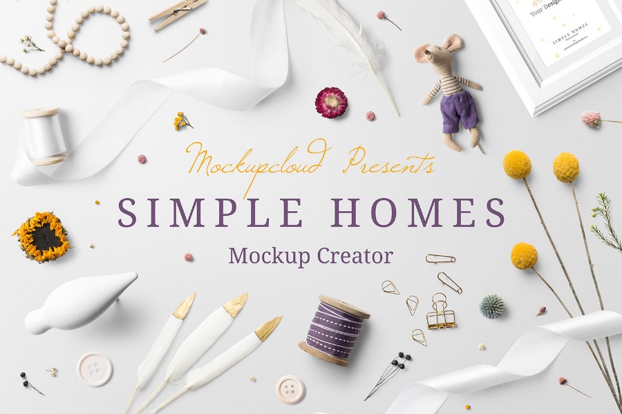 Картинка [CreativeMarket] Simple Homes Mockup Creator (2018)