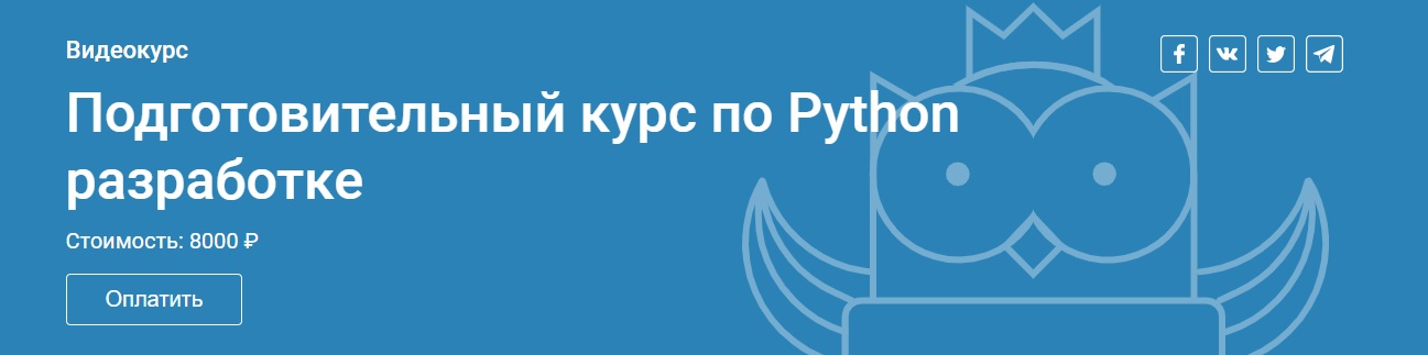 Картинка [OTUS] Подготовительный курс по Python разработке (2019)